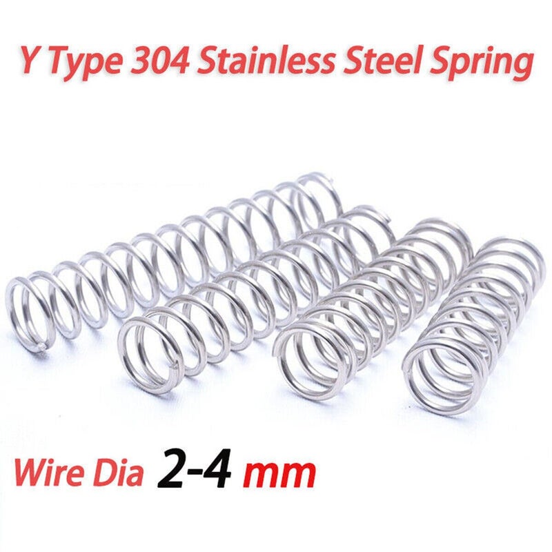 304 الينابيع الفولاذية المقاومة للصدأ ضغط 2 قطعة 2x15x50mm امتصاص الصدمات أحجام قابلة للتخصيص - Image 2